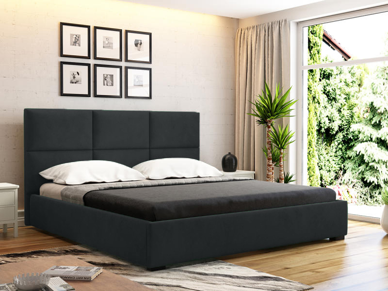 OTTO 160 x 200 PAT DORMITOR LUB GRI INCHIS